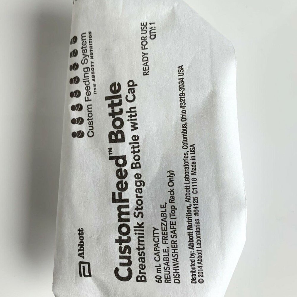 19 ABBOTT Custom Feed Bottle Breastmilk Storage